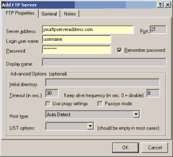  FTP properties 